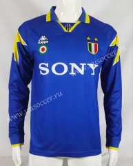 Retro Version 95-96  Juventus  Blue Thailand LS Soccer Jersey AAA-503