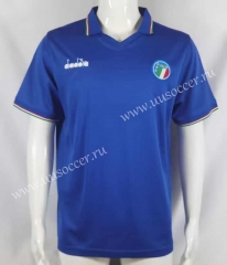 1990 Retro Version Italy Home Blue Thailand Soccer Jersey AAA-503