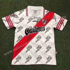 96-97 CA River Plate Home White Thailand Soccer Jersey AAA-503