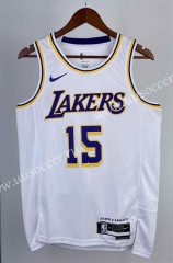 2023 NBA Lakers White #15 Jersey-311