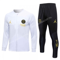 2023-24 Paris SG White Soccer Jacket Uniform -815