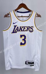 2023 NBA Lakers White #3 Jersey-311
