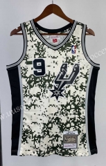 Hot pressing retro versionNBA San Antonio Spurs Green #9 Jersey-311