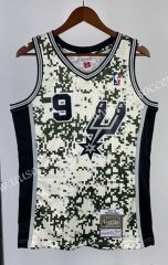 Hot pressing retro versionNBA San Antonio Spurs Green #9 Jersey-311