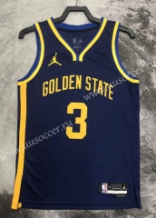 2023 City Version  NBA Golden State Warriors Purple #3 Jersey-311
