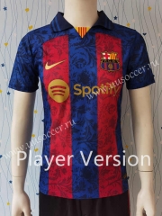 Player  Retro Version Barcelona Home Red&Blue  Thailand Soccer Jersey AAA-807
