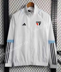 2023-24 Sao Paulo White Wind Coat With Hat-GDP
