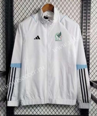 2023-24 Mexico White Wind Coat With Hat-GDP