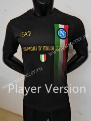 Player version champion edition  2023-24 Napoli Black Thailand  Soccer Jersey-9926