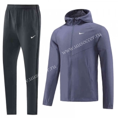 2023-24 Nike Dark Blue Soccer Jacket Uniform -LH