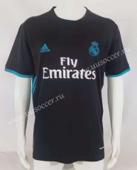 17-18 Retro Version   Real Madrid Away Black  Thailand Soccer Jersey AAA-503