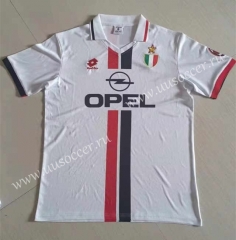 Retro Version 96-97 AC Milan Away White   Thailand Soccer Jersey AAA-503