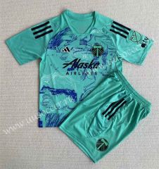 2023-24 Portland Timbers Green Soccer Uniform-AY