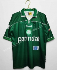 Retro version 1999  SE Palmeiras Home Green Thailand Soccer Jersey AAA-c1046