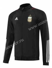 23-24 Argentina Black Thailand Soccer Windbreaker-LH