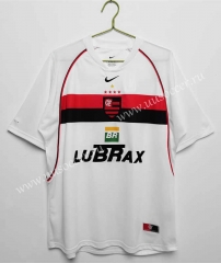 Retro version 2002 Flamengo Away White  Thailand Soccer Jersey AAA-c1046