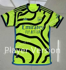 Player version 23-24   Arsenal Away Green Thailand Soccer Jersey AAA-4691