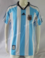 1998 Argentina Home Blue Thailand Soccer Jersey AAA-503