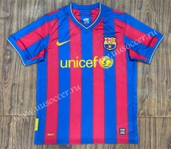 09-10 Retro Version Barcelona Home Red&Blue  Thailand Soccer Jersey AAA-SL