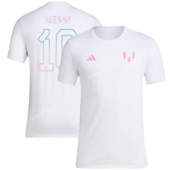 #10  messi 2023-24 Inter Miami CF White Thailand Soccer Jersey AAA-LH