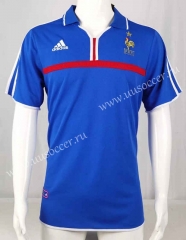 2000 Retro Version France Home Blue Thailand Soccer Jersey AAA-503
