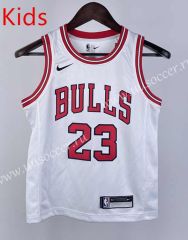 Chicago Bull  White #23 kids NBA Uniform-311