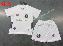 2023-24 Grêmio FBPA  Away White  kids  Soccer Uniform-8679
