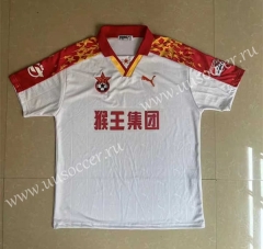1997 Retro Version Bayi  Away White  Thailand Soccer Jersey AAA-6590