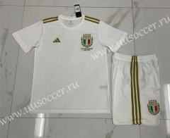 125th Anniversary Edition Italy White Soccer Uniform-718