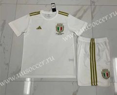 125th Anniversary Edition Italy White Soccer Uniform-718