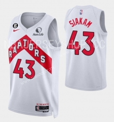 2023 Logo Version NBA Toronto Raptors Thunder White  #43  Jersey-SN