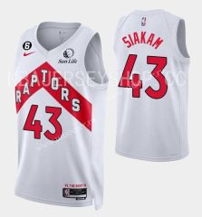 2023 Logo Version NBA Toronto Raptors Thunder White  #43  Jersey-SN