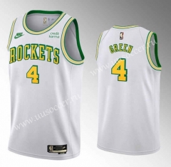 2023 City Version NBA Houston Rockets White#4 Jersey-SN