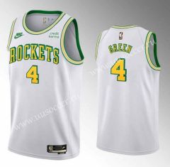 2023 City Version NBA Houston Rockets White#4 Jersey-SN