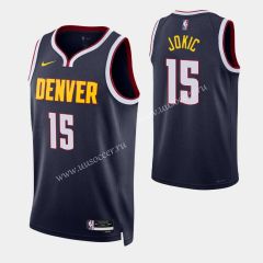 2023 logo versionNBA Denver Nuggets Black#15 Jersey-SN