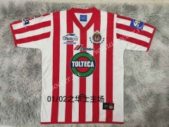 01-02 edition Deportivo Guadalajara Home Red& White  Thailand Soccer Jersey AAA-9755