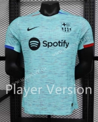 Player Version 2023-24  Barcelona 2nd  Away Green Thailand Soccer Jersey AAA-888
