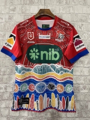 (s-5xl)2023  Aboriginal version cavalier Red Rugby Jersey
