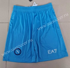 23-24 Napoli Away Blue Thailand Soccer Shorts
