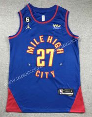 2023 Announcement Version NBA Denver Nuggets Blue#27 Jersey-1380
