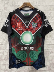 2023 Aboriginal version   Warriors Red&Green Rugby Jersey