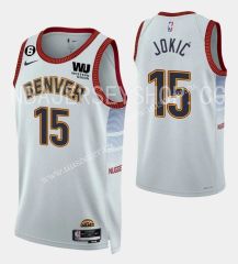 2023 City version NBA Denver Nuggets White#15 Jersey-SN