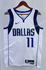 2023  NBA Dallas Mavericks White  #11 Jersey-311