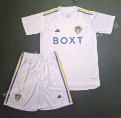 2023-24  Leeds United Home White  Thailand Soccer Uniform-3454