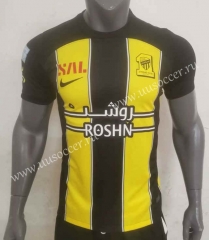2023-24 Al Ittihad Home Yellow& Black Thailand Soccer Jersey AAA-2483