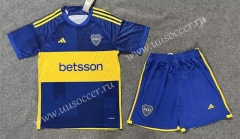 2023-24  BOCA Juniors Home Royal  Blue  Soccer Uniform-8975
