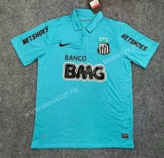 2011-12 Santos FC Away Blue Thailand Soccer Jersey AAA-8746