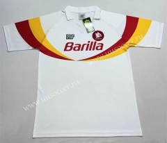 Retro Version 90-91 Roma Away White Thailand Soccer Jersey AAA-2282