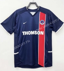 Retro Version 02-03 Paris SG Home Blue Thailand Soccer Jersey AAA-811