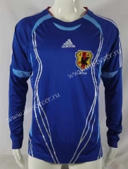 Retro Version 2006 Japan Home Blue LS Thailand Soccer Jersey AAA-503